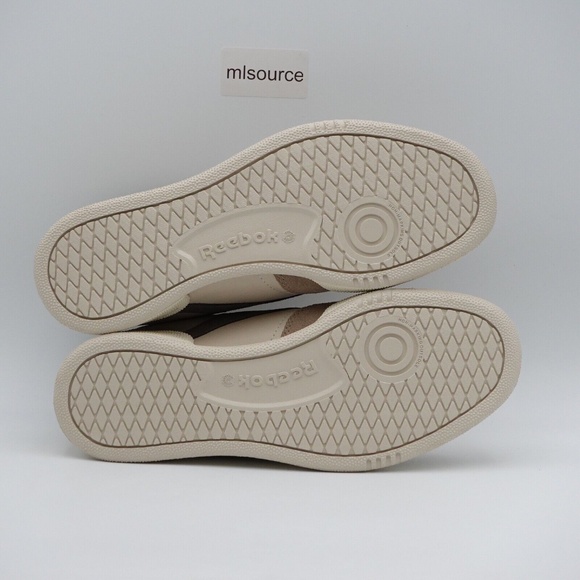 NEW Reebok Club C 85 Sneakers 100073895 Stucco/White/Brown - Picture 5 of 14